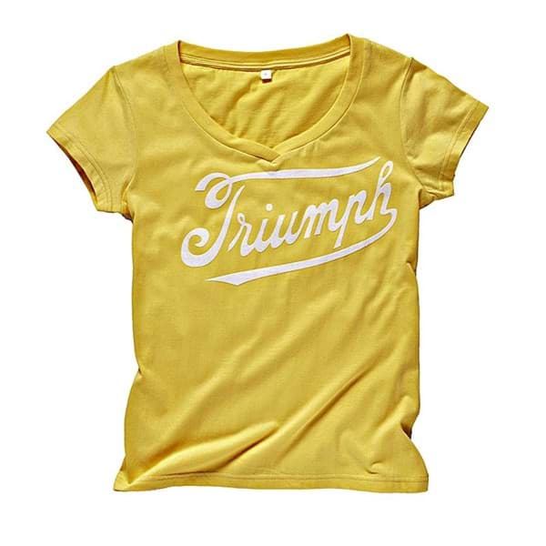 Picture of Triumph - Damen Sports Script Logo Gelb T-Shirt